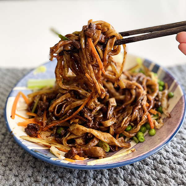 Beijing zhajiang sauce with noodles