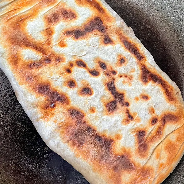 chinese beef and leek pie browned