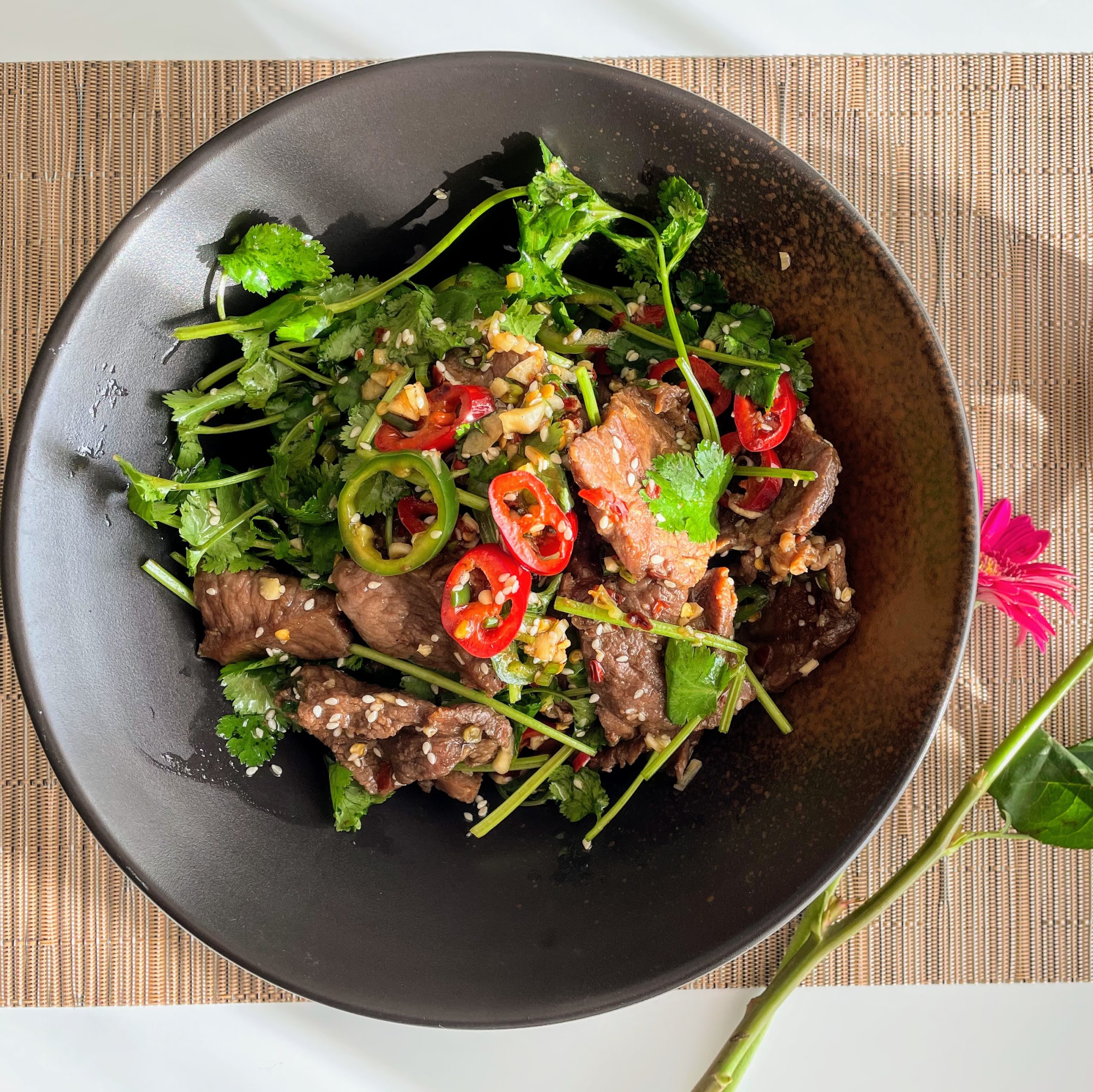 Beef and Coriander Perfect Combo for a Refreshing Salad Lin's