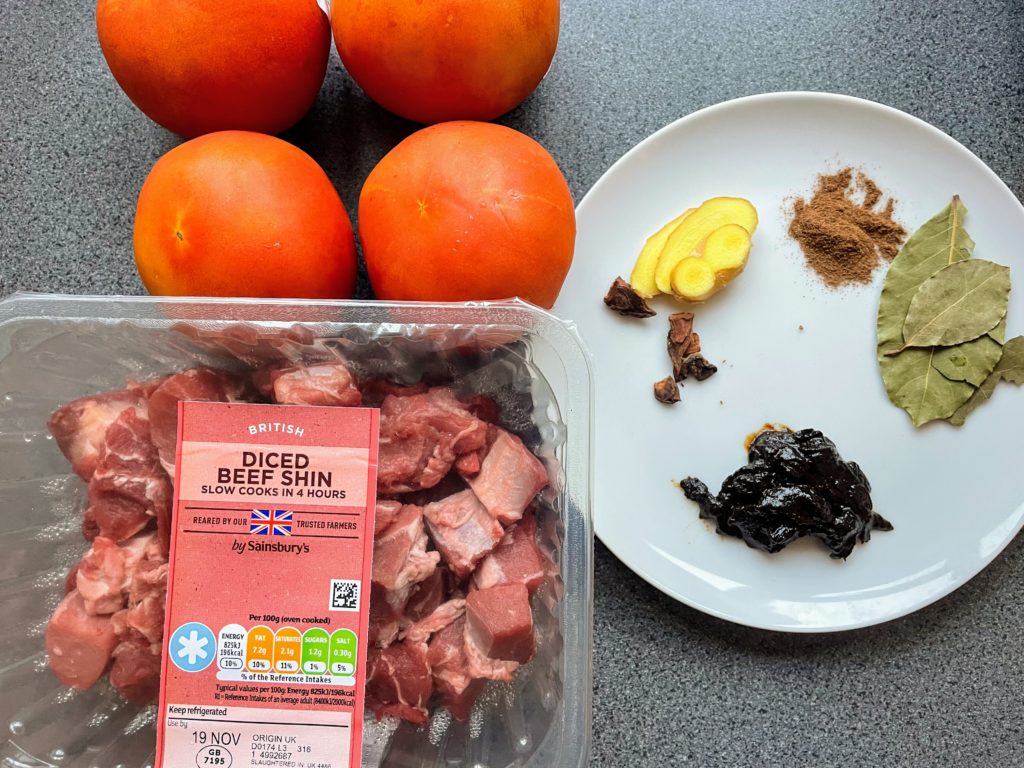 chinese beef tomato stew ingredients