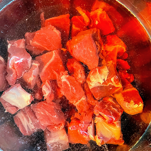 chinese beef tomato stew beef soaking