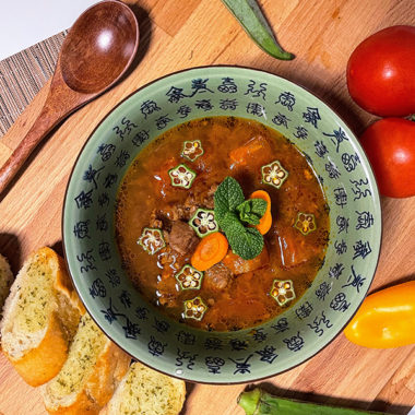 chinese beef tomato stew ready to eat