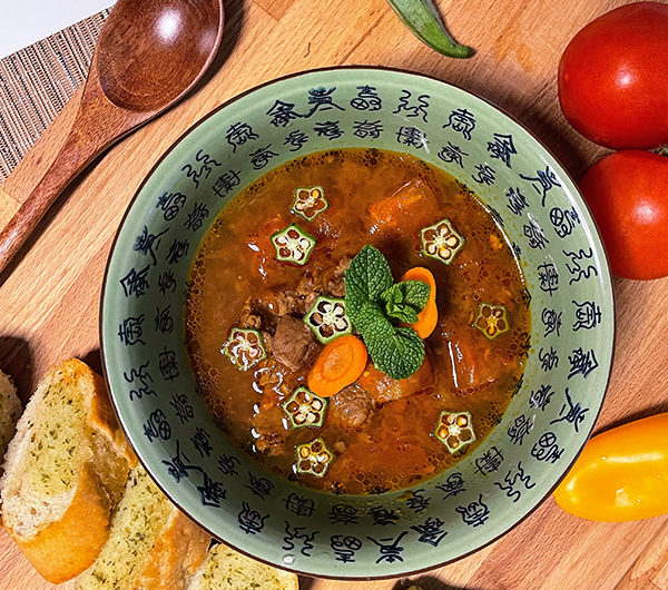 chinese beef tomato stew ready to eat