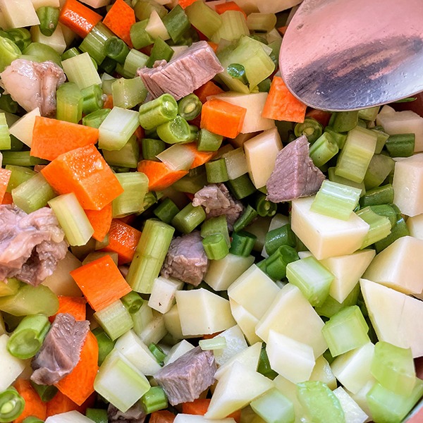 uyghur lamb pilaf vegetables mixed