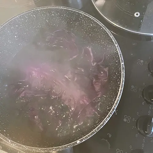 shumai boil purple cabbage