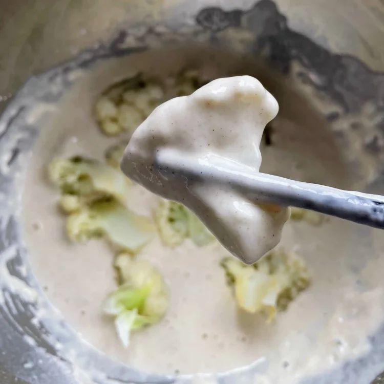 sweet & sour cauliflower in batter