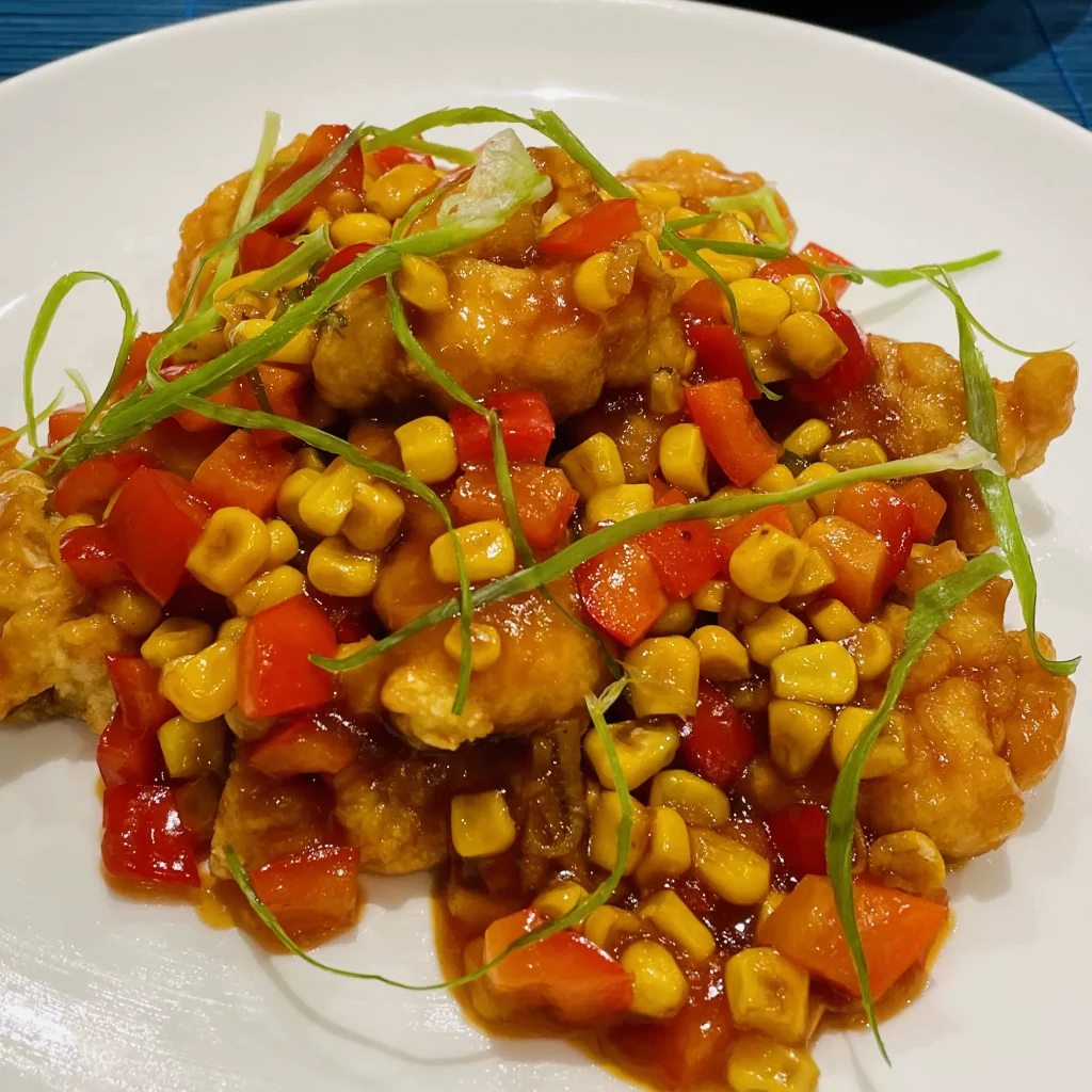 sweet & sour fish in batter